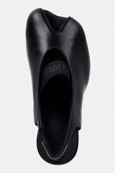 MM6 Maison Margiela кожени обувки с дебел ток и отворена пета