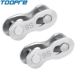 Toopre Split Link lánc patentszem, 9s, 2 pár, ezüst