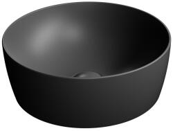SAPHO GSI LAVABO kerámiamosdó, átm: 40cm, matt fekete (903926) (903926)