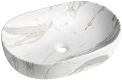 SAPHO CALEO kerámiamosdó, 60x42cm, bianco carrara (CA590BC) (CA590BC)