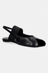 MM6 Maison Margiela sandale cu călcâiul deschis pentru femei, din piele PPY2-OBD2JW_99X (S59WP0212.P3628.T8013)