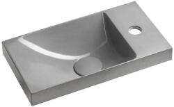SAPHO AGOS betonmosdó, jobbos/balos, 40x22cm, félfényes szürke (AS40017) (AS40017)