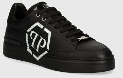 Philipp Plein bőr sportcipő Lo-Top Hexagon - fekete Férfi 46