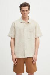 Norse Projects pamut ing Gustav Crochet Jersey Shirt - bézs XL