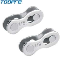 Toopre Split Link lánc patentszem, 11s, 2 pár, ezüst