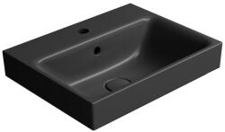 SAPHO GSI NUBES kerámiamosdó 50x40cm, matt fekete (9682126) (9682126)