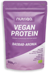 Nutriqa bio vegán baobab-arónia protein shake 500 g - vitalora