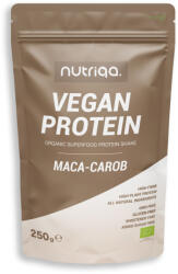 Nutriqa bio vegán maca-carob protein shake 250 g - vitalora
