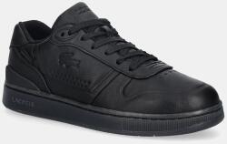 Lacoste bőr sportcipő T-Clip Shield Sneakers - fekete Férfi 42