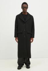 Won Hundred kabát gyapjú keverékből - fekete 34
