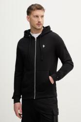 U. S. Polo Assn U. S. Polo Assn. cipzáras melegítőfelső férfi pamuttal DHM LB - fekete S