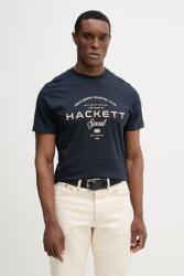 Hackett London pamut póló - sötétkék L - answear - 18 990 Ft