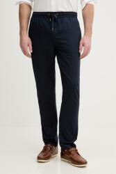 U. S. Polo Assn U. S. Polo Assn. nadrág lenkeverékből LINEN BLEND DRAWSTRING - sötétkék 36/R