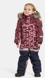 Didriksons gyerek téli kezeslábas BJÄRVEN PR K COV 2 - burgundia 80
