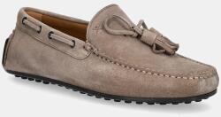 Hackett London velúr mokaszin DRIVER TASSEL - barna Férfi 43