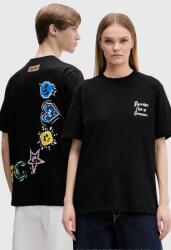 Barrow pamut póló - fekete M - answear - 38 990 Ft