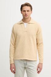 Sisley pamut pulóver - sárga L