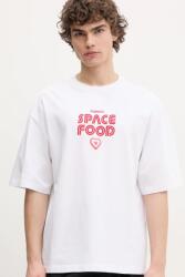 Fiorucci pamut póló Space Food Print Relaxed Fit T-Shirt - fehér XL