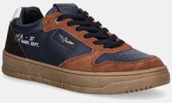 Aeronautica Militare bőr sportcipő SNEAKERS - sötétkék Férfi 41 - answear - 29 990 Ft