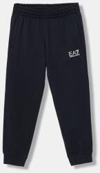 EA7 Emporio Armani gyerek pamut melegítőnadrág - sötétkék 130 - answear - 24 990 Ft