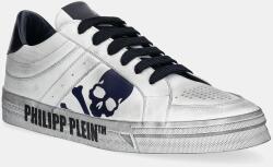 Philipp Plein bőr sportcipő Lo-Top Retrokickz TM - fehér Férfi 40