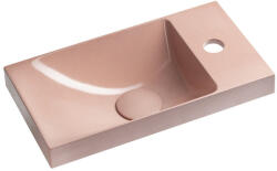 SAPHO AGOS betonmosdó, jobbos/balos, 40x22cm, félfényes rózsaszín (AS40021) (AS40021)