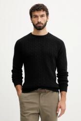 Lindbergh pulóver gyapjúkeverékből - fekete XXL - answear - 19 490 Ft