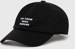 Drôle de Monsieur pamut baseball sapka La Casquette Slogan - fekete Univerzális méret - answear - 29 990 Ft