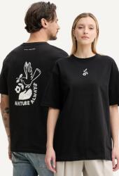 Samsoe Samsoe pamut póló SANATURE - fekete XS