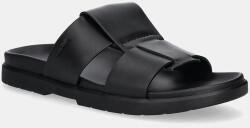 Calvin Klein papucs LUG SANDAL DOUBLE T LTH - fekete Férfi 42