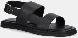 Calvin Klein bőr szandál BACK STRAP W/ BUCKLE - fekete Férfi 44
