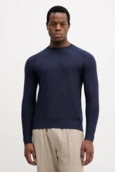 Sisley gyapjúkeverék pulóver - sötétkék S - answear - 18 590 Ft
