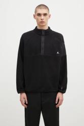 ROA gyapjú pulóver Polartec Fleece Button Up - fekete XL