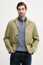 Calvin Klein kabát vászonkeverékből - zöld 56