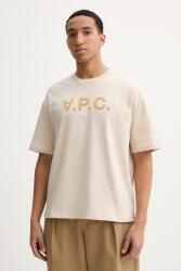 APC A. P. C. pamut póló T-SHIRT AMPLE MANCHES COURTES VPC - bézs M