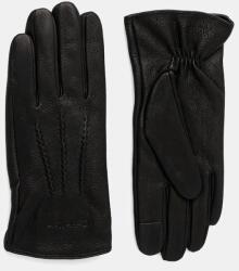 Calvin Klein bőr kesztyű - fekete M/L - answear - 20 390 Ft