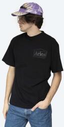 Aries t-shirt férfi pamut - fekete S
