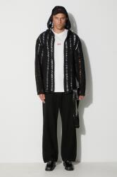 424 gyapjú kardigán - fekete L