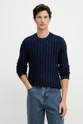 Giorgio Armani pulóver gyapjúkeverékből - sötétkék XXL - answear - 37 990 Ft