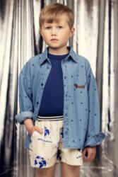 Mini Rodini gyerek farmerdzseki denim dots - kék 104-110