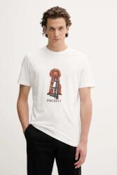 Hackett London pamut póló - fehér M - answear - 16 090 Ft