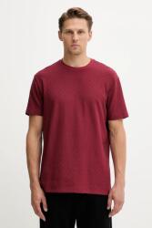 Giorgio Armani pamut póló - burgundia M - answear - 16 590 Ft