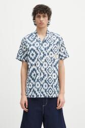 Barbour pamut ing Homelane Printed S/S Relaxed Fit Shirt - sötétkék L