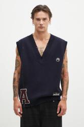 AMBUSH gyapjú mellény Repair Stitch V Neck Vest - sötétkék L