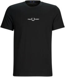 Fred Perry Tricouri mânecă scurtă Bărbați EMBROIDERED T-SHIRT Fred Perry Negru EU XXL
