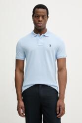 U. S. Polo Assn U. S. Polo Assn. pamut póló DHM PIQUE - kék M