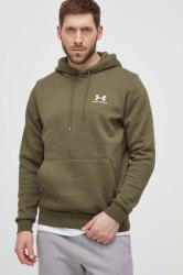 Under Armour kapucnis melegítőfelső férfi pamuttal Essential Fleece - zöld S - answear - 16 090 Ft