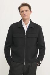 Calvin Klein gyapjú ingkabát - fekete XL