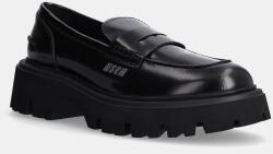 MSGM bőr mokaszin - fekete Férfi 40