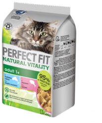 Perfect Fit Natural Vitality 6x50g alutasakos macskaeledel lazac és tonhal - krizsopet